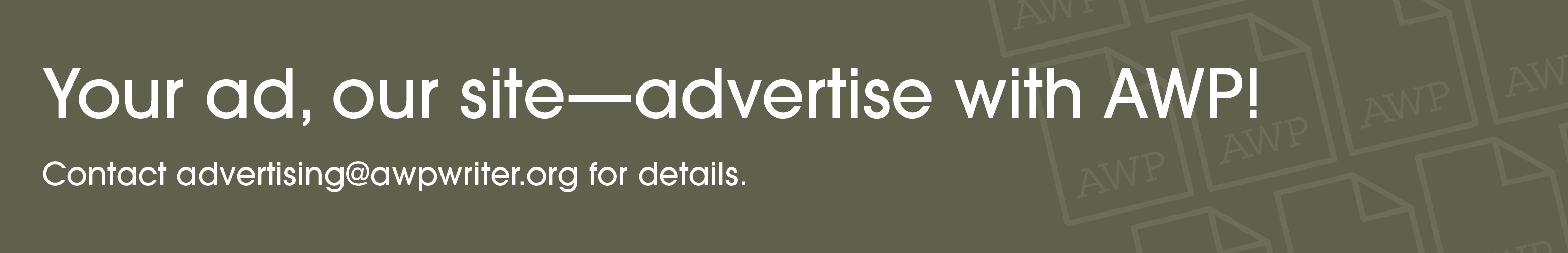 Book an ad for The Writer's Chronicle today!
